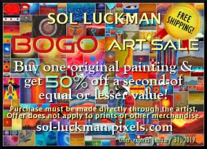 Sol Luckman BOGO Art Promo Gets You a Free Book